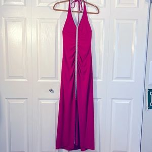 Betsy & Adam pink gown with crystals